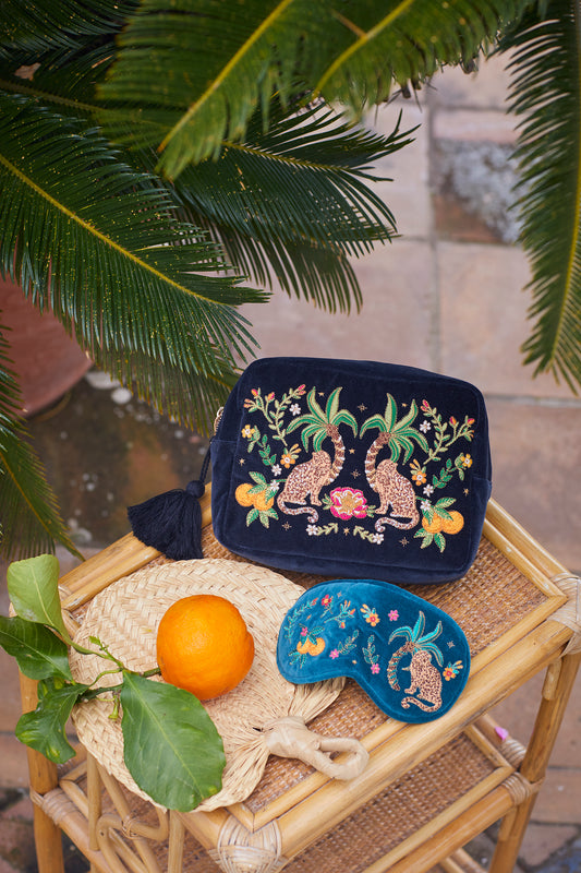 Tropical Jaguar Wash Bag