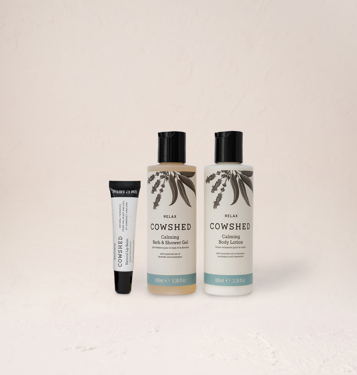 Travel Set x Cowshed