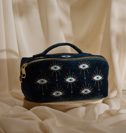 Mystical Eye Open Flat Makeup Bag