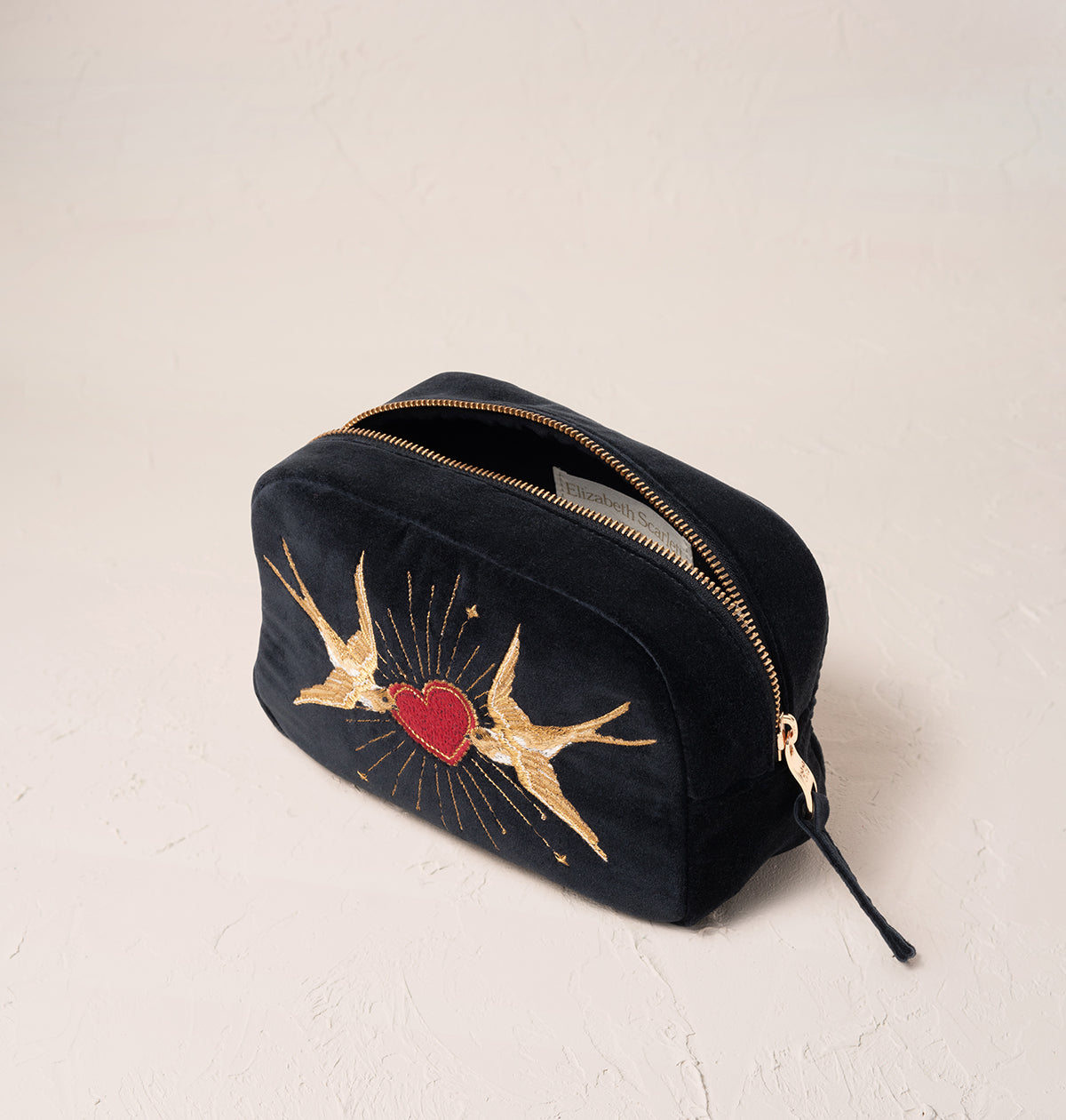 Swallow Heart Makeup Bag