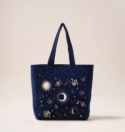 Boho Mysticism Velvet Tote