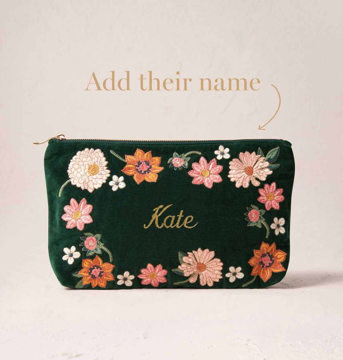 Kate Spiers Dahlia Full Name Everyday Pouch