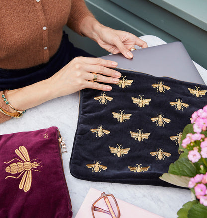 Honey Bee Laptop Case Large