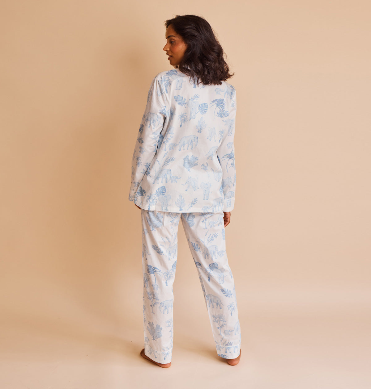 Cotton Sateen Elephants Pyjamas