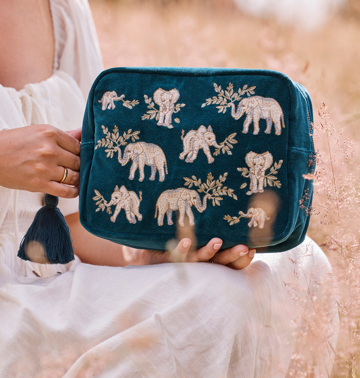 Elephant Herd Washbag