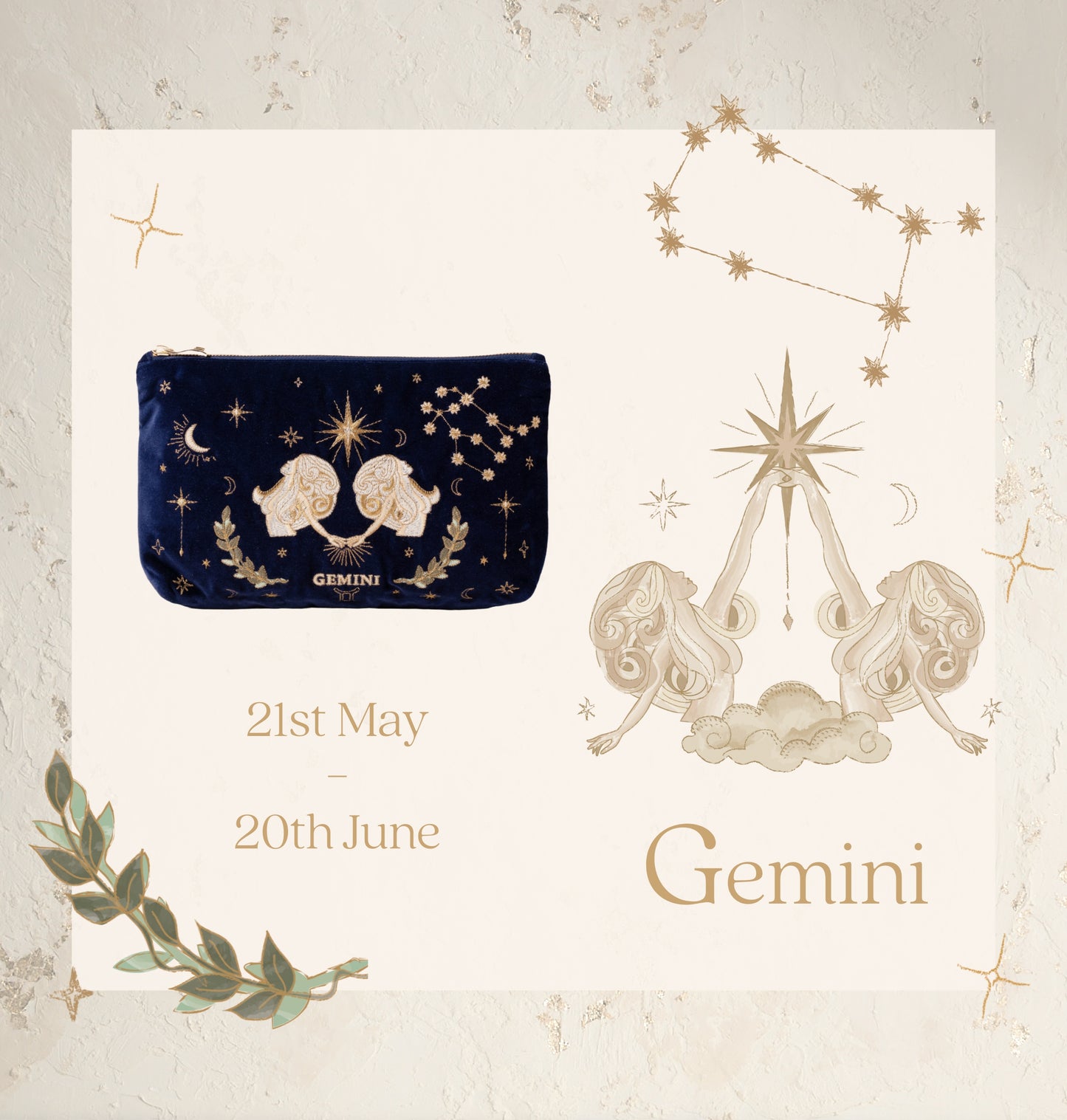 Gemini Navy Everyday Pouch