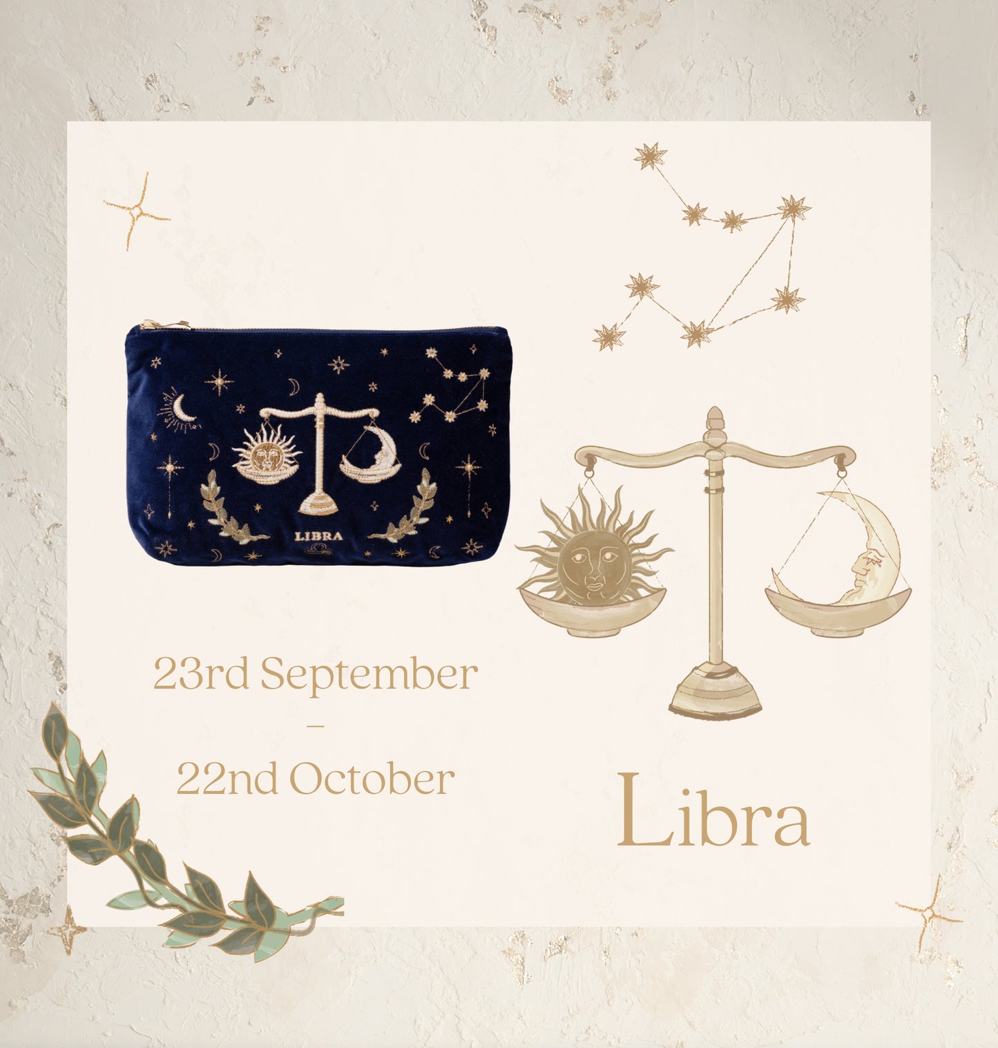 Libra Navy Everyday Pouch