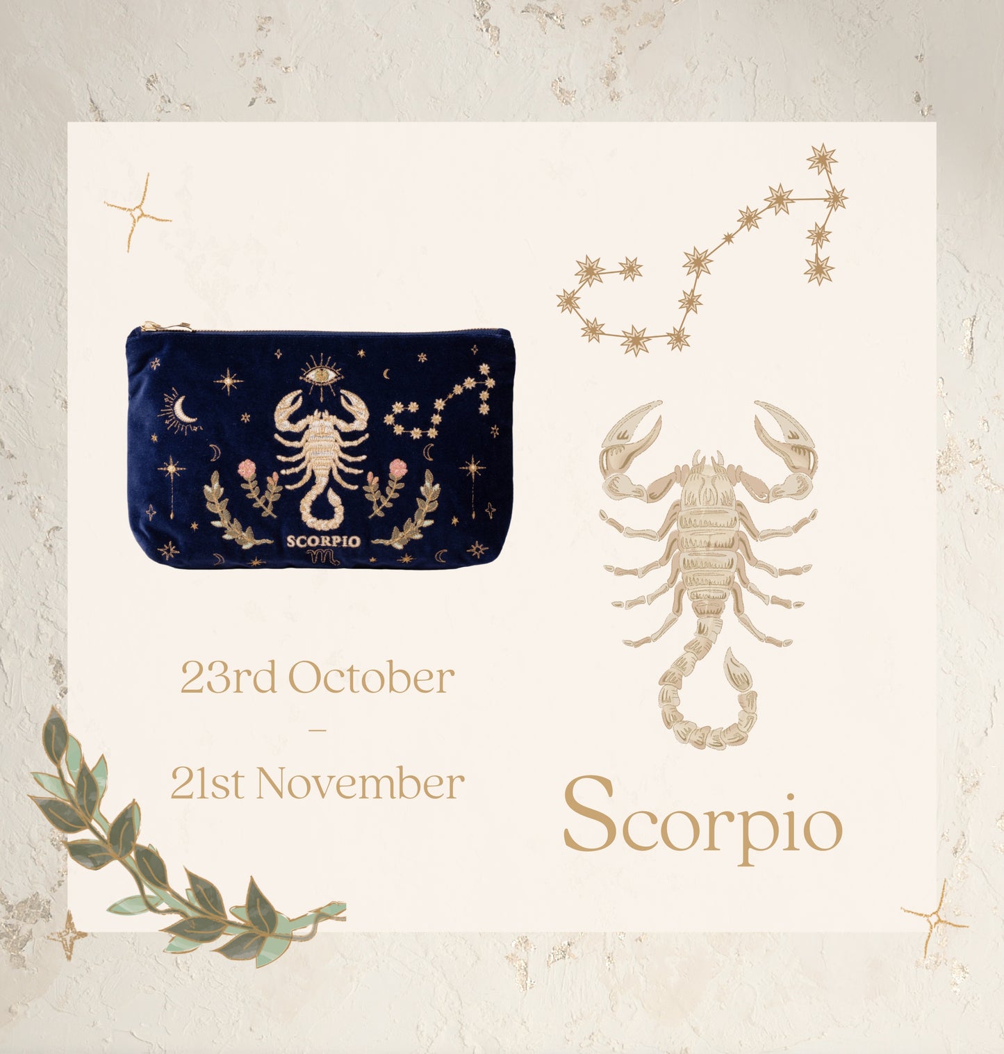 Scorpio Navy Everyday Pouch