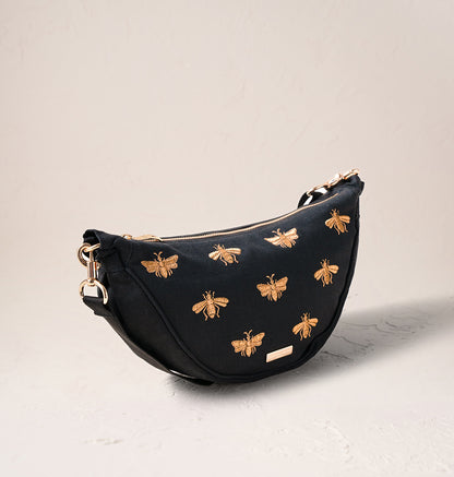 Honey Bee Canvas Crossbody Sling Bag