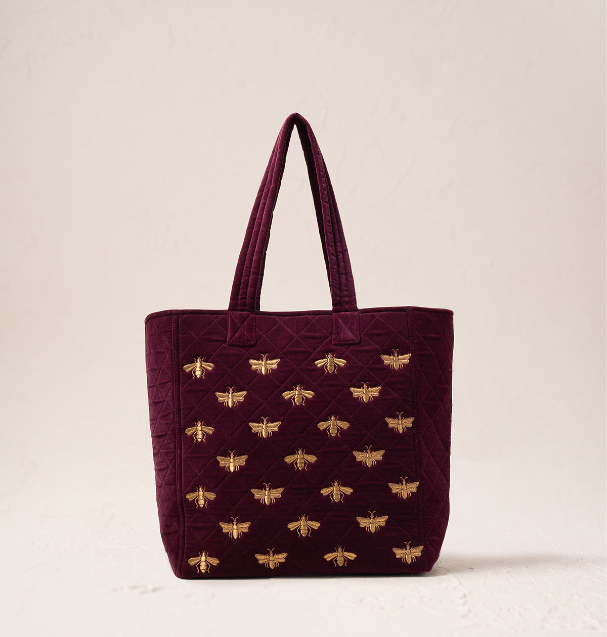 Honey Bee Velvet Tote