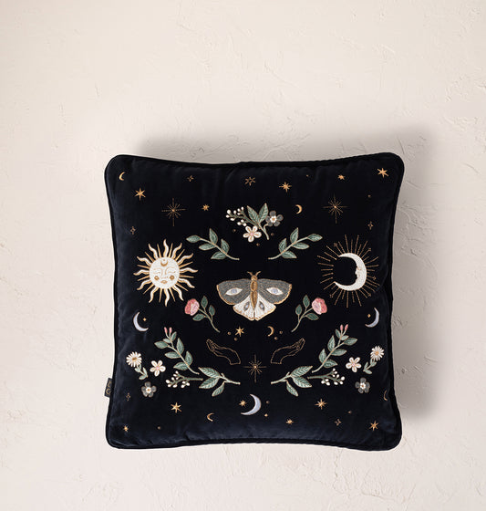 Midnight Mysticism Cushion Cover