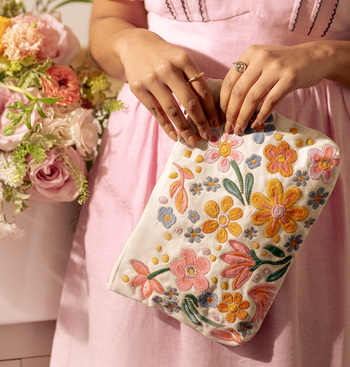 Flower Power Everyday Pouch