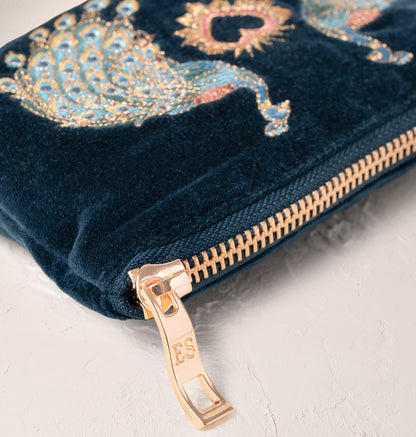 Peacock Floral Coin Purse