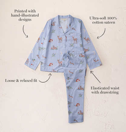 Cotton Sateen Enchanted Woodland Pyjamas