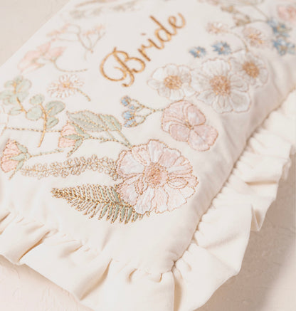 Pressed Flowers Bride Frill Pouch