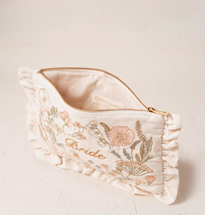 Pressed Flowers Bride Frill Pouch