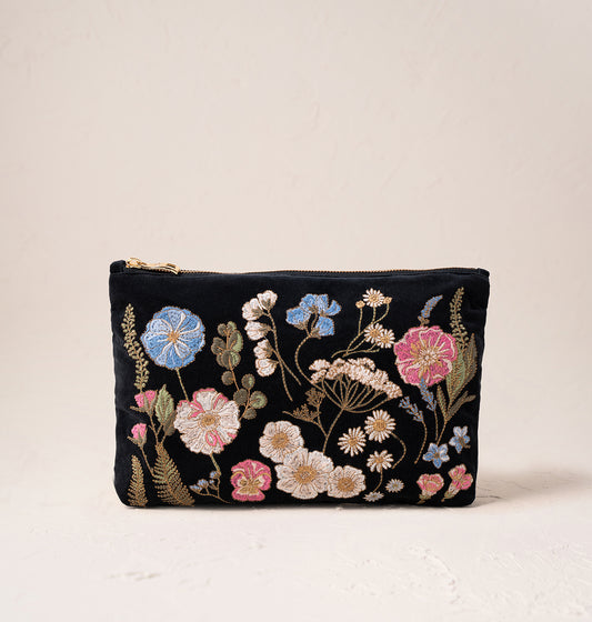 Pressed Flowers Everyday Pouch