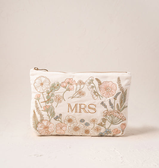 Pressed Flowers Mrs Everyday Pouch