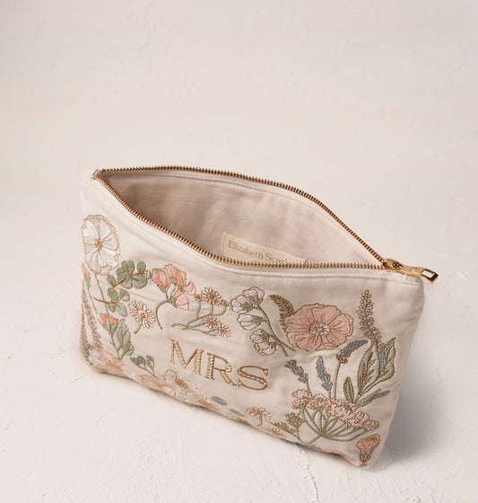 Pressed Flowers Mrs Everyday Pouch