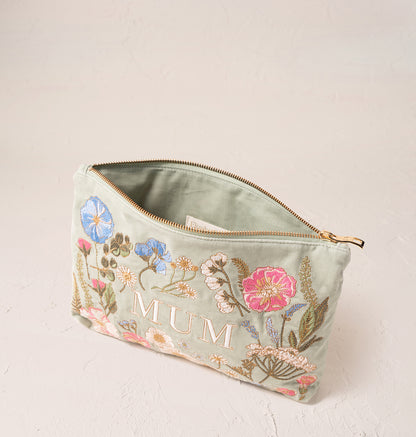 Pressed Flowers Mum Everyday Pouch