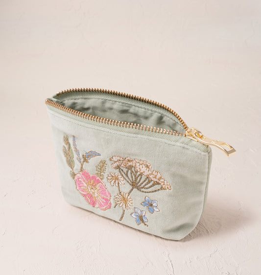 Pressed Flowers Coin Purse