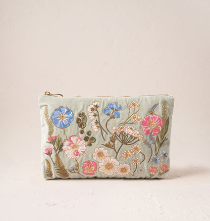 Pressed Flowers Everyday Pouch