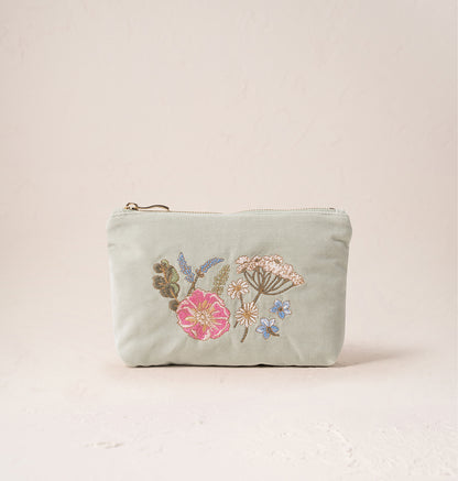 Pressed Flowers Mini Pouch