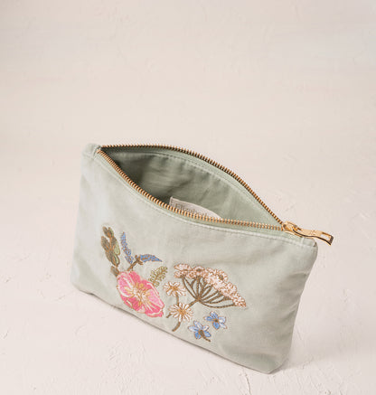 Pressed Flowers Mini Pouch