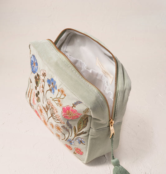 Pressed Flowers Wash Bag