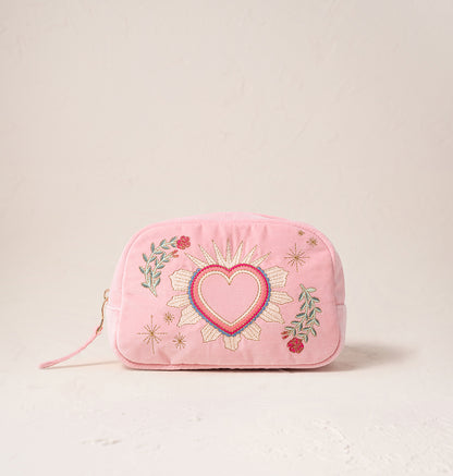 Sacred Heart Makeup Bag