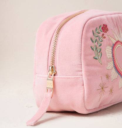 Sacred Heart Makeup Bag