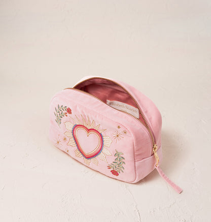 Sacred Heart Makeup Bag