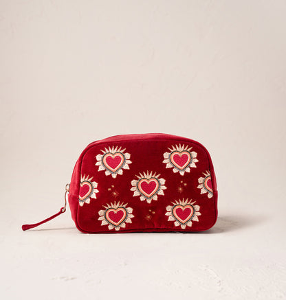 Sacred Hearts Makeup Bag