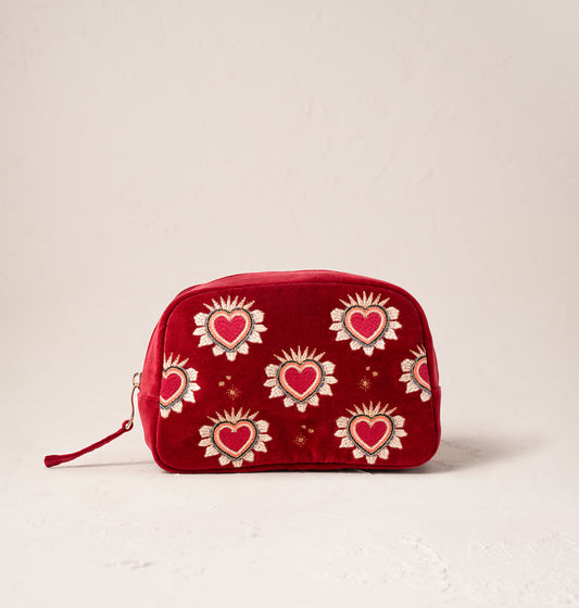 Sacred Hearts Makeup Bag