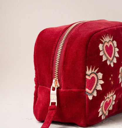 Sacred Hearts Makeup Bag