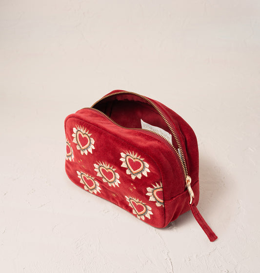 Sacred Hearts Makeup Bag