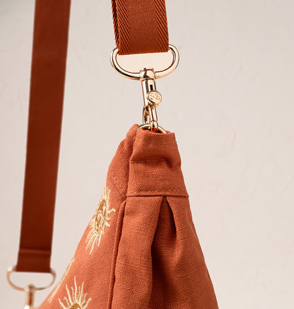 Sun Goddess Canvas Crossbody Sling Bag