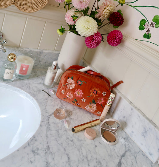 Kate Spiers Dahlia Makeup Bag