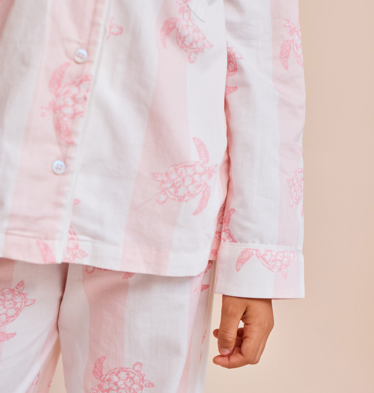 Kids' Cotton Sateen Turtle Pyjamas