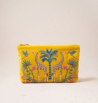 Wild Giraffe Palm Everyday Pouch