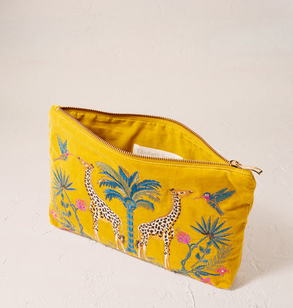 Wild Giraffe Palm Everyday Pouch