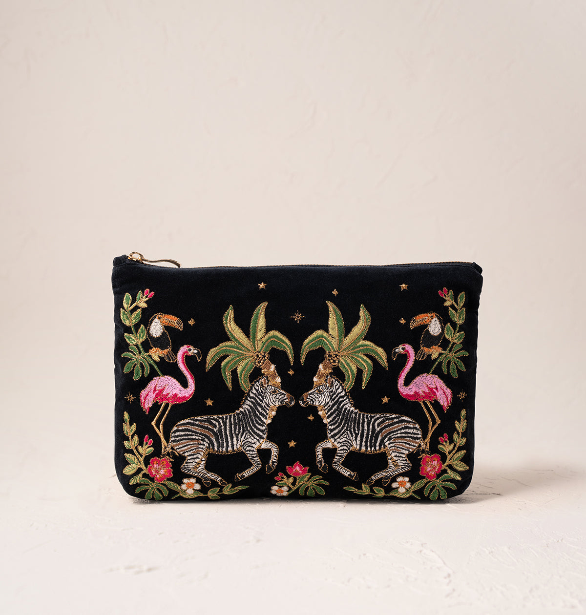 Wild Zebra Palm Everyday Pouch