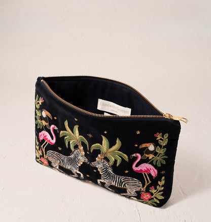 Wild Zebra Palm Everyday Pouch