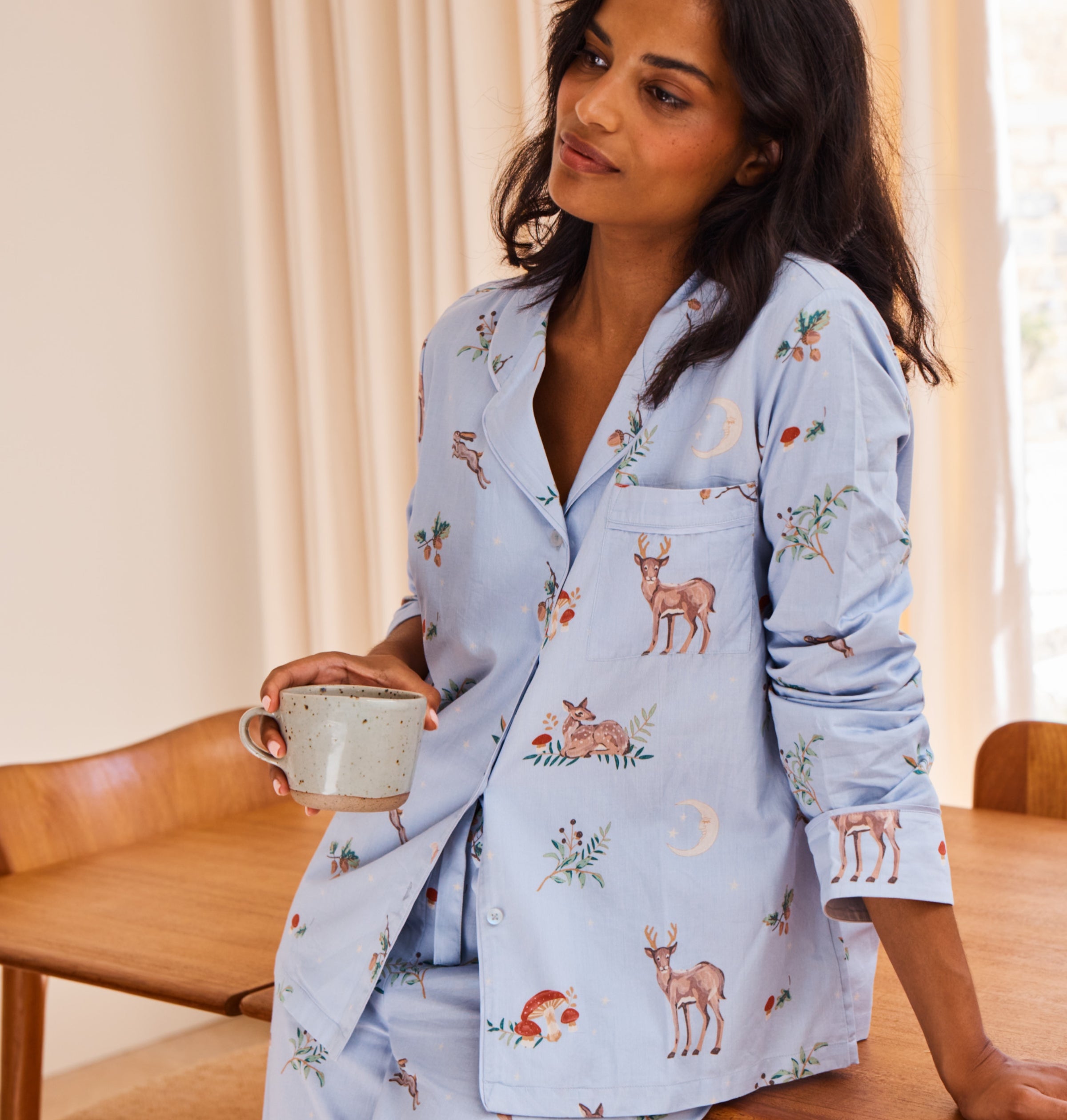 Cotton Sateen Enchanted Woodland Pyjamas Elizabeth Scarlett