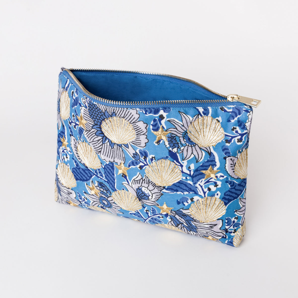 Blue floral clearance purse