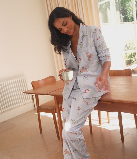 Cotton Sateen Enchanted Woodland Pyjamas