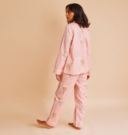 Cotton Sateen Elephant Pyjamas